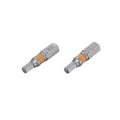 Комплект отверточных насадок Hex H4.0 1/4 25мм S2 уп.2шт STORM