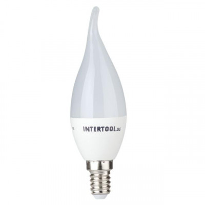 Лампа светодиодная LED CA37, E14, 3Вт, 150-300В, 4000K, 30000ч, гарантия 3года. (Свеча на ветру)