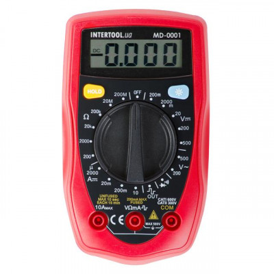Мультиметр цифровой CAT II-300В/CAT I-600В