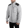 Куртка вязаная SOFTSHELL серого цвета, 100% полиэстер, с карманом на груди и двумя боковыми, XXL
