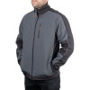Куртка SOFTSHELL темно-серая, ткань 300 GSM 100D, 96% полиэстр и 4% эластан, S