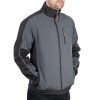 Куртка SOFTSHELL темно-серая, ткань 300 GSM 100D, 96% полиэстр и 4% эластан, М
