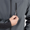 Куртка SOFTSHELL темно-серая, ткань 300 GSM 100D, 96% полиэстр и 4% эластан, XL