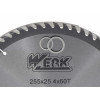 Пильный диск по дереву Werk 255х25.4 60 зуб. - 1 шт