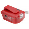 Адаптер перехідник WTL-CP (ЗП) USB/Type-C з ліхтариком для акумуляторів Einhell 18В