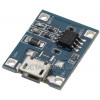Модуль зарядки Micro-USB 5В 1А для Li-ion аккумуляторов 18650 TP4056 с защитой