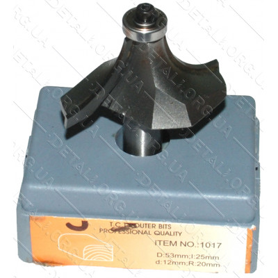 Фреза Globus Item 1017 D53mm L25mm d12mm R20mm
