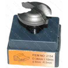 Фреза Globus Item 2154 D34mm  L10mm d8mm R5mm