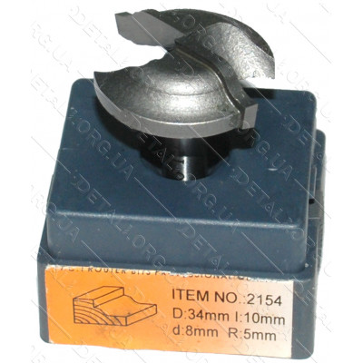 Фреза Globus Item 2154 D34mm  L10mm d8mm R5mm