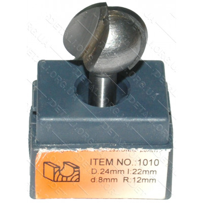 Фреза Globus Item 1010 D24mm l22mm d8mm R12mm