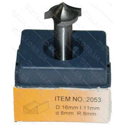 Фреза Globus Item 2053 D16mm L11mm d8mm R8mm