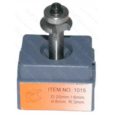 Фреза Globus Item 1015 D20mm L6mm d8mm R3mm
