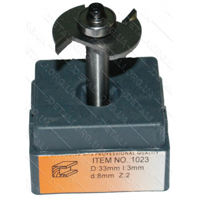Фреза Globus Item 1023 D33mm L3mm d8mm Z:2