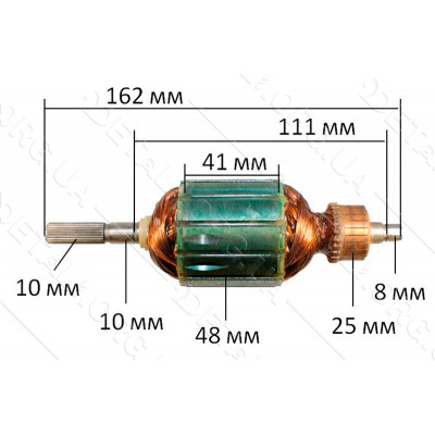 якір триммер Wintech 750( 162*48 посадка 10мм)