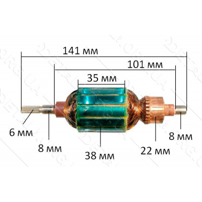 якір триммер Wintech 550( 141*38 посадка 6мм)