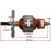 Якір дискової пили Bosch GKS 65 / SKIL 5366 (164,5 * 57 9-з прямо) оригінал 2610990176