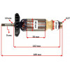 Якорь болгарка Sparky MB1600C/FB616 оригинал 175731 (189*40 посадка 9мм)