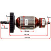 Якорь дрели Sparky BR 100E оригинал 181253 (118*32 5-з право)