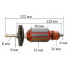 якір болгарка Sparky M750EHD(8 короткий) кит( 152*35 посадка 8мм)