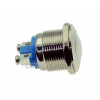 Кнопка антивандальная d22mm резьба 19mm h28mm 2 контакта под винт