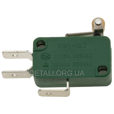 Микропереключатель Daier KW1-103-6 (10A, 250VAC)