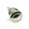 Кнопка антивандальная d22mm резьба 19mm h28mm 2 контакта под винт