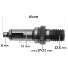 Вал болгарки Makita 5030 / Елпром / Зеніт 125-900 аналог 324954-0 d6 * 12 * L63