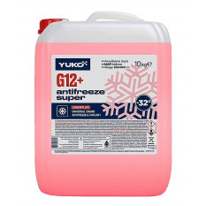Охлаждающая жидкость YUKO ANTIFREEZE-32 G12+ красный 10 кг канистра
