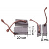 Щетки меднографитовые 8х10х20 двигателя генератора J455A DC12V/24V/48V