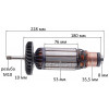 Якорь болгарки Sparky MB 2600P HD (228*53 резьба М10) в сборе оригинал 175040
