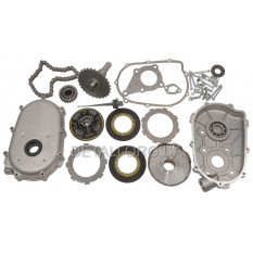 Редуктор понижающий двигателя 168F/170F (6,5/7Hp) мотоблока (вал под шпонку)