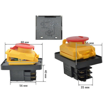 Кнопка стрічкової пилки Makita LB 1200 F/LB1200F оригінал JM21000003