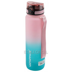 Спортивная бутылка UZSPACE для воды 1000мл Pink Cyan