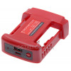 Адаптер переходник (ЗУ) USB/Type-C для аккумулятора Milwaukee M18 18В