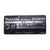 Табличка з основними характеристиками болгарки Makita HN9558-125 оригінал 865808-7