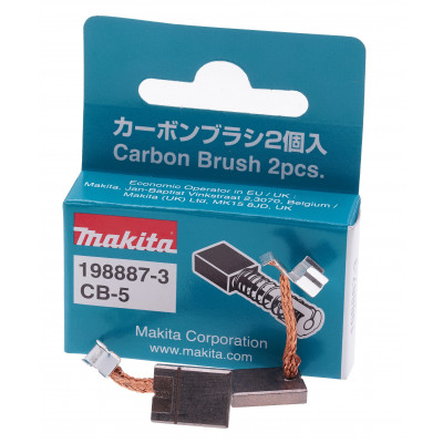 Щетки медно-графитные 3х10х13 CB-5 аккумуляторного шуруповерта Makita DTD156 оригинал 198887-3