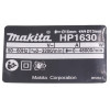 Фірмова табличка з основними характеристиками ударного дриля Makita HP1630 оригінал 865364-7