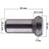 Боек отбойного молотка PIT GSH65-C3 (L69 d26,5*38 мм)