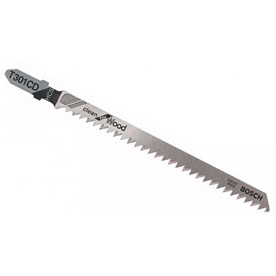 Пилка лобзика Bosch T301CD 1 шт по дереву чистый рез HCS 2608637590 оригинал