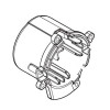 Makita оригінал 413J76-2 Корпус двигуна DUC357