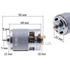 Двигатель аккумуляторной пилы BRS-887SH 21V (D50*48, L90*68, dвала 5мм)