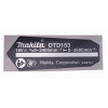 Фирменная табличка с основными характеристиками ударного шуруповерта Makita DTD153 оригинал 852K79-1