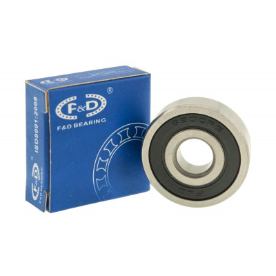 Подшипник F&D 6200 RS (10*30*9) резина