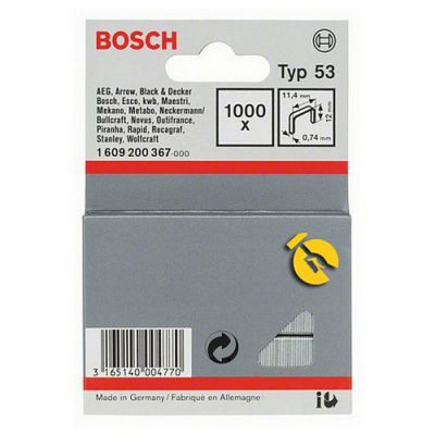 1000 скоб 12мм ТИП 53 Bosch оригинал 1609200367