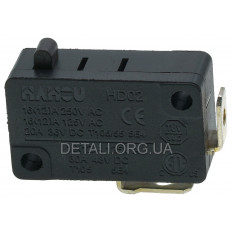 Мікроперемикач HD02 16(12)A / 250V AC