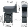 Кнопка бочкового перфоратора Compass BRH3212A