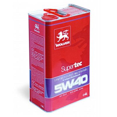 Мастило Wolver Supertec SAE 5W-40 5 л