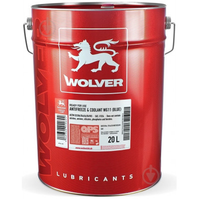 Антифриз and Coolant Wolver Ready to use WG11 (Blue) 20 л