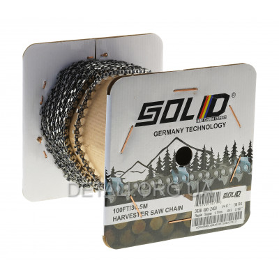 Цепь в бухте SOLID шаг 3/8" паз 1,1мм 1640 звеньев