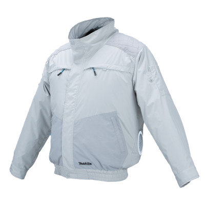 Аккумуляторная куртка с вентиляцией и плечевыми накладками Makita DFJ 405 ZS